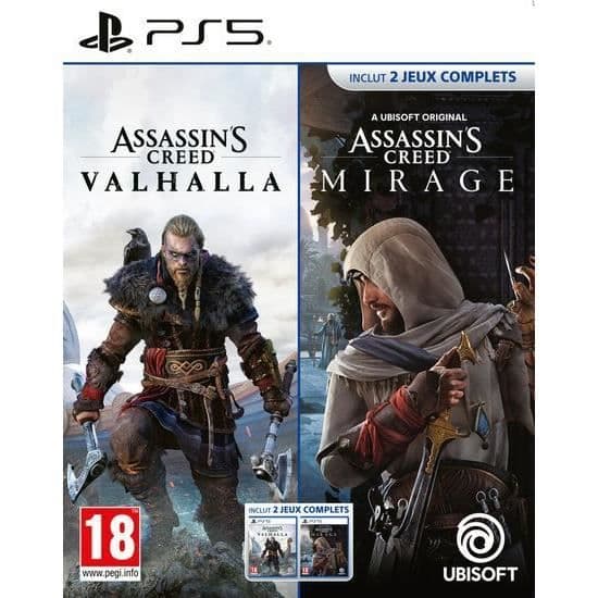 UBISOFT Assassin’s Creed Valhalla + Mirage PS5 Spel Boxad PEGI 7+