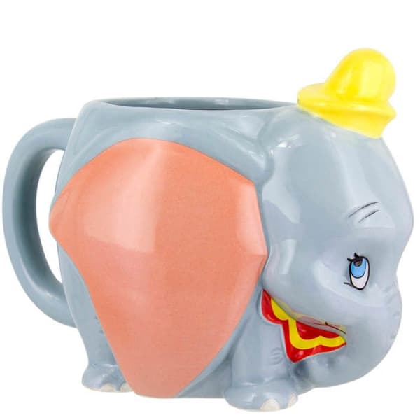 Mugg 3D - DISNEY - Dumbo - Grå - Rund - 400ml- USED