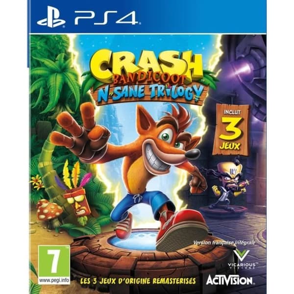Crash Bandicoot N-SANE Trilogy Spel PS4