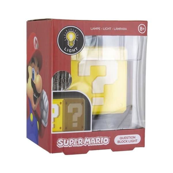 Super Mario Bros Night Light: Question Block - PALADONE- USED