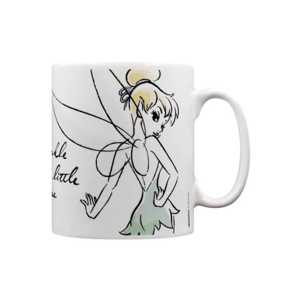 Mugg - Walt Disney - Tinkerbell Magic - Vit - Rund - Barn- USED