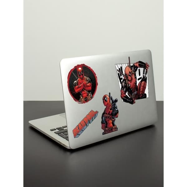 Deadpool Decal Gadget - MARVEL - Comic Art Print - Vit- USED