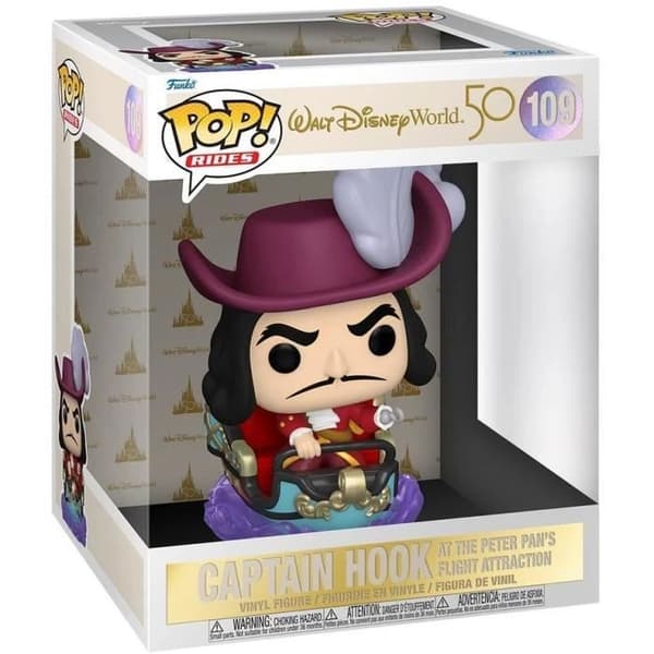 Funko Pop! Åk: WDW50- Hook on Peter Pan Flight- USED