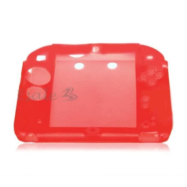 Coque - STRAßE GAME - Nitendo 2DS - Röd silikon - Skydd - Mjuk