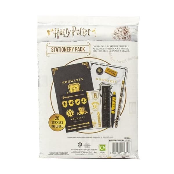 Set med Harry Potter Poudlard-papperi- USED
