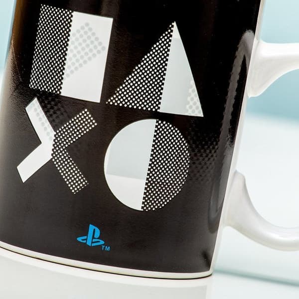 Mugg - Playstation - PS5 - Termofärgad - 300ml - Rund - Vit