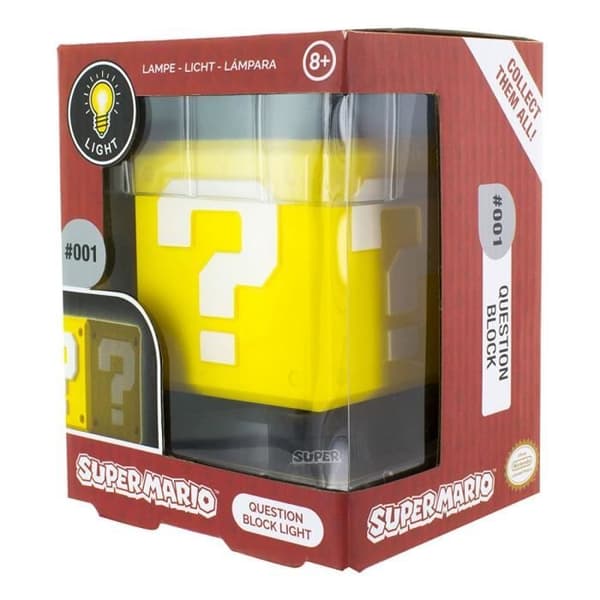 Super Mario Bros Night Light: Question Block - PALADONE- USED