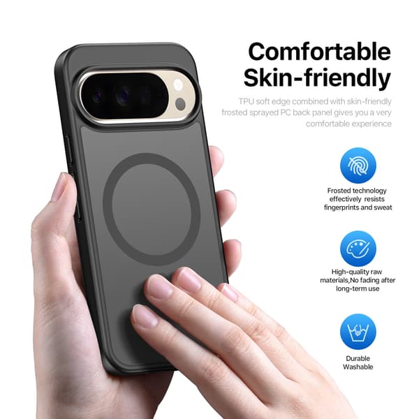 DUX DUCIS Yind Series Matte Finish Cover til Google Pixel 11 Pro XL - Sort