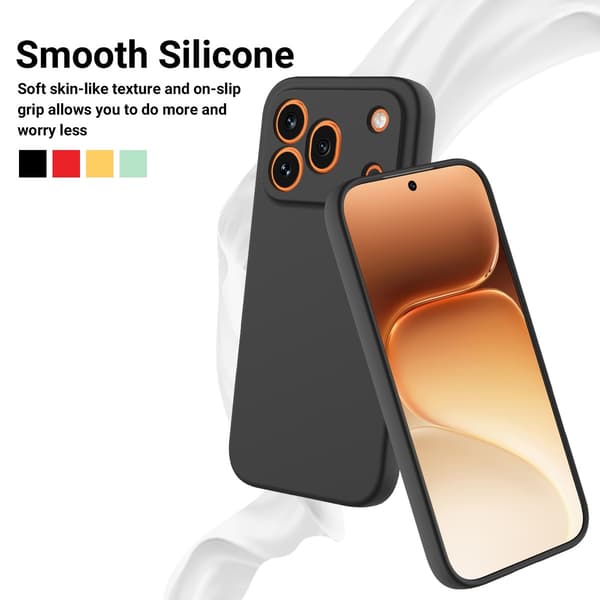 SKALO Tynd Silikone Cover til Honor 600 Pro - Sort