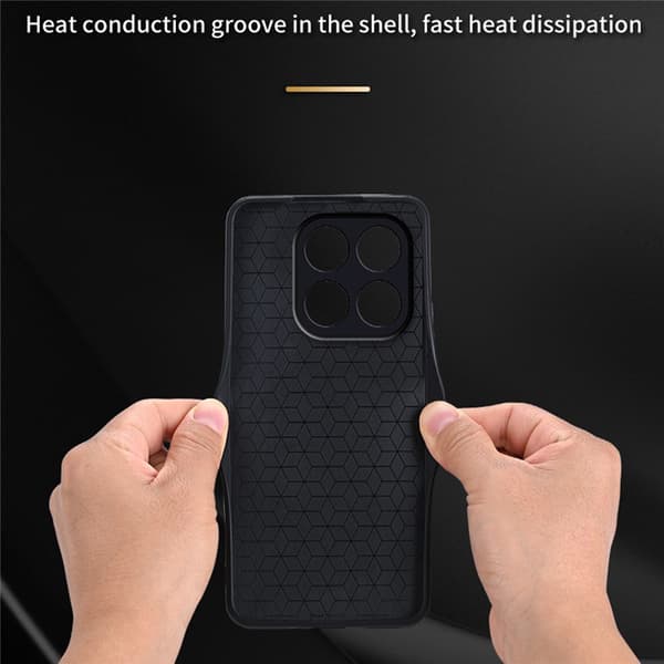 SKALO AZNS PU-Læder Cover til Xiaomi 17 - Sort