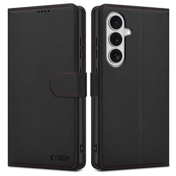 Tech-Protect Wallet Etui til Samsung Galaxy S26 - Sort