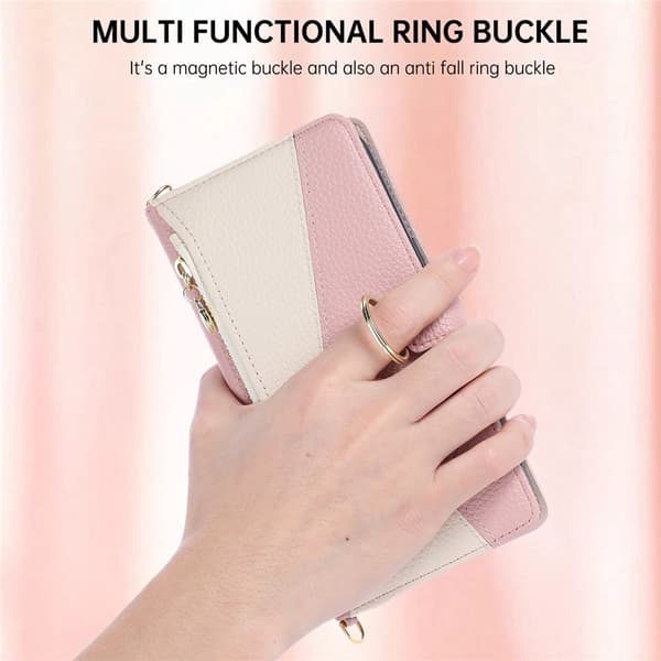 SKALO Litchi Flip Cover til Google Pixel 11 Pro - Pink