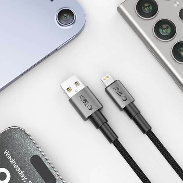 Tech-Protect UltraBoost DNA Lightning kabel 3A 1m - Iron Grey