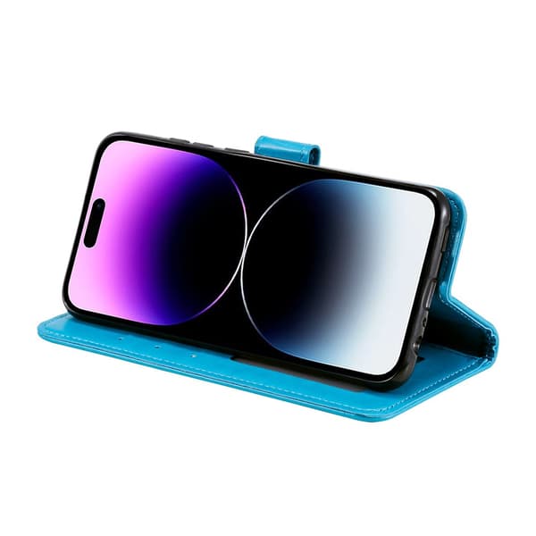 SKALO Mandala Flip Cover til iPhone 18 Pro Max - Blå