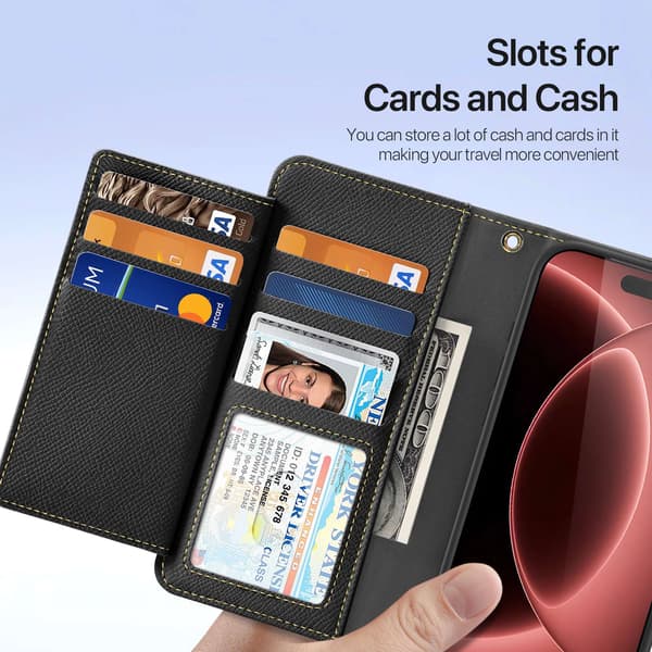 DUX DUCIS Lawa Series Flip Cover til iPhone 18 Pro - Sort