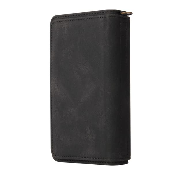 SKALO KT-2 Big Wallet 17-RUM Flip Cover til iPhone 18 Pro - Sort