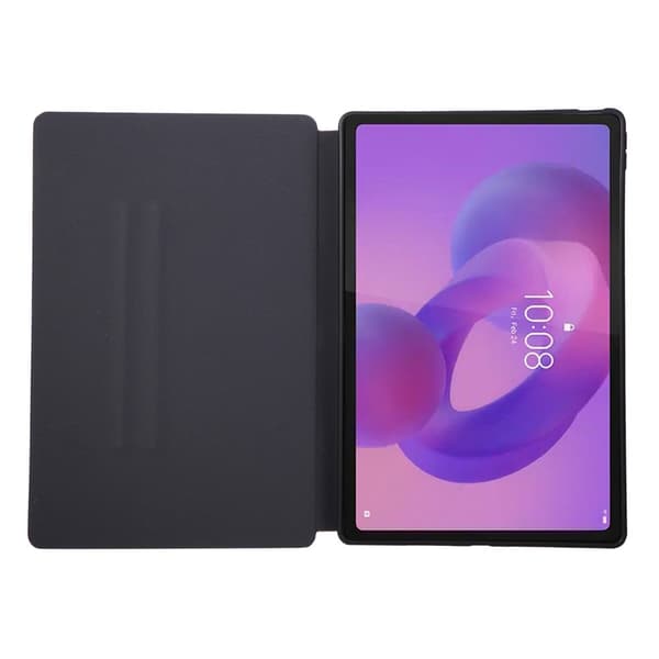 SKALO PU-Læder Cover til Lenovo Idea Tab Plus - Sort