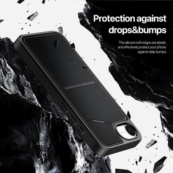 DUX DUCIS Rafi II Series Cover med Kortholder til iPhone 17e - Sort