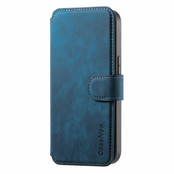 SKALO CASENEO MW-03 Flip Cover til iPhone 18 Pro - Blå