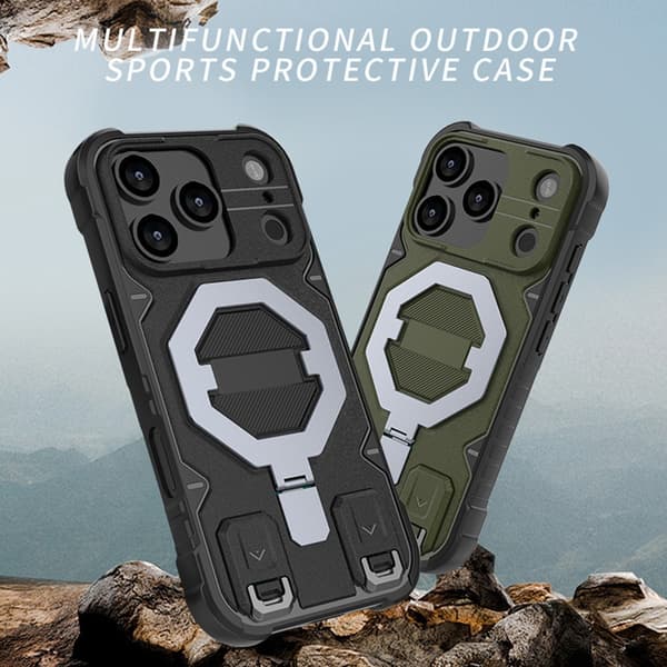SKALO Armor Matrix Cover til iPhone 18 Pro - Grøn
