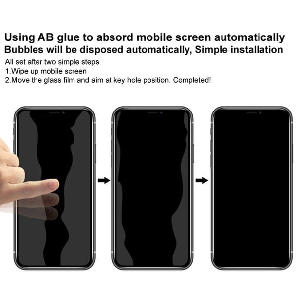 IMAK Privacy Hærdet Glas til realme GT 8 Pro 5G - Sort