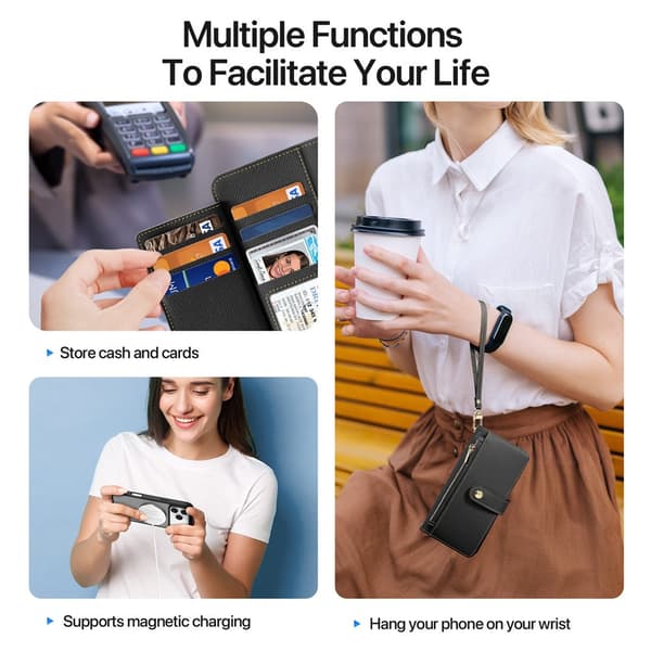 DUX DUCIS Lawa Series Flip Cover til iPhone 18 Pro Max - Sort