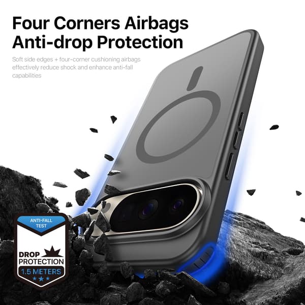 DUX DUCIS Yind Series Matte Finish Cover til Google Pixel 11 Pro - Sort