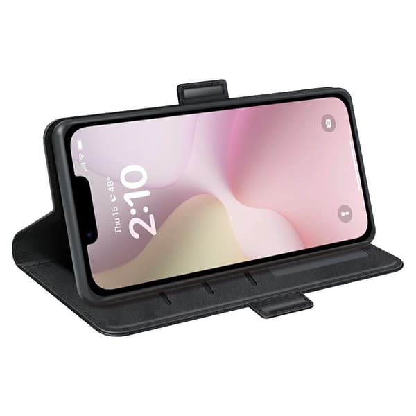 SKALO Premium ID Flip Cover til iPhone 17e - Sort
