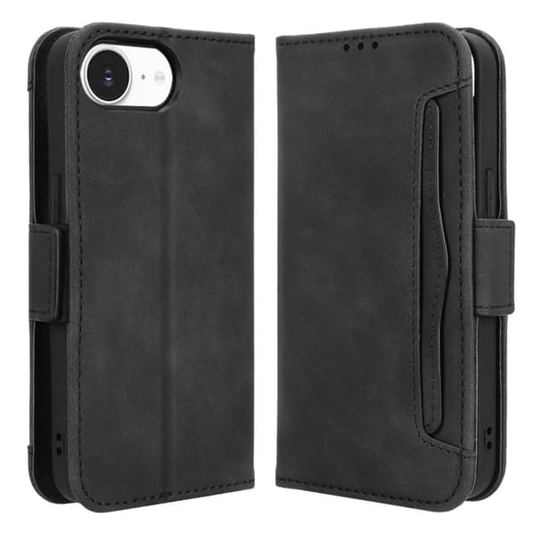 SKALO 6-RUM Flip Cover til iPhone 17e - Sort