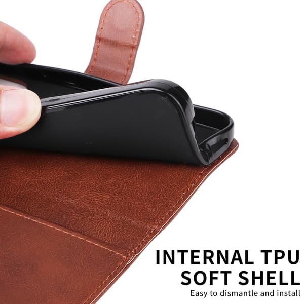 SKALO OnePlus 15 PU-läder Plånboksfodral