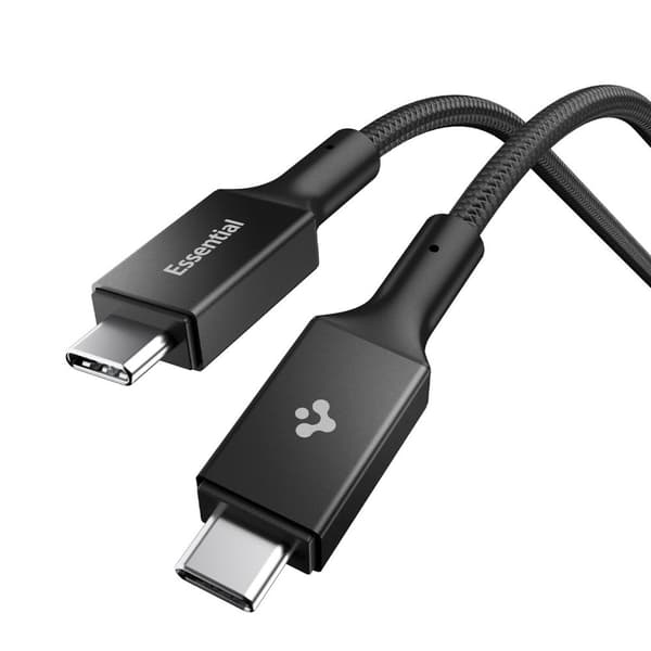 Spigen EB10010CC Essential USB-C-kaapeli 100W 1m - Musta