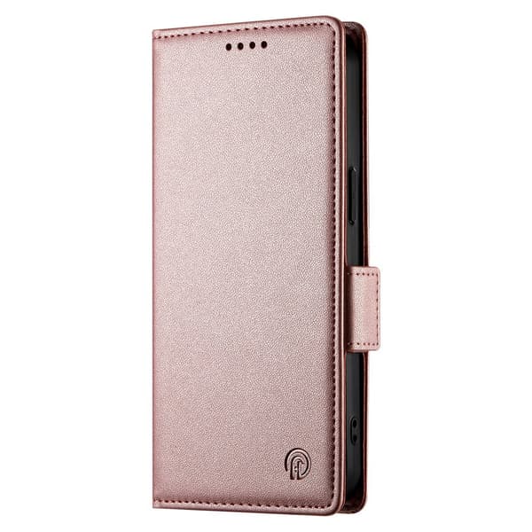 SKALO PU-Läder Plånboksfodral för iPhone 18 Pro Max - Roséguld