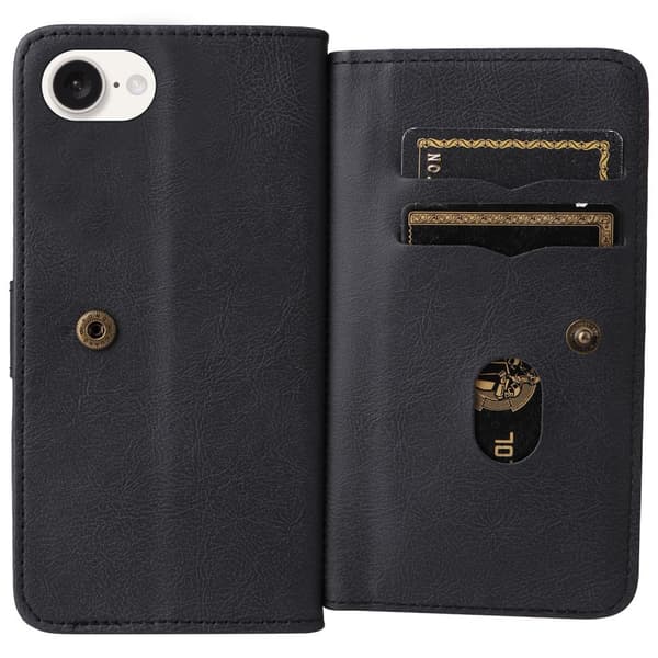 SKALO KT 10-RUM Flip Cover til iPhone 17e - Sort