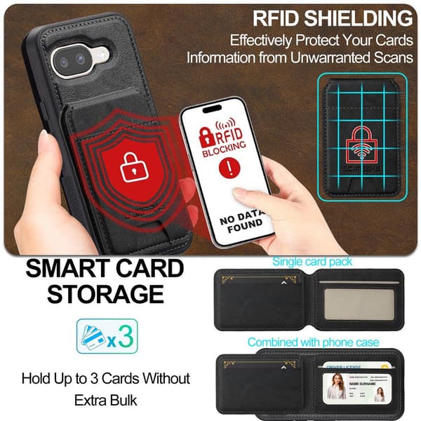 SKALO LC.IMEEKE L3 Cover til Google Pixel 10a - Sort
