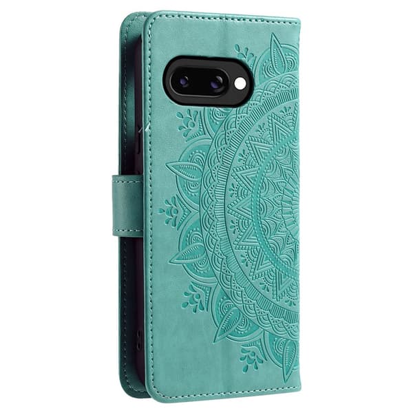 SKALO Mandala Plånboksfodral för Google Pixel 10a - Turkos