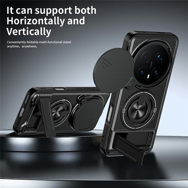 SKALO Kameraslider Ring/Stativ Cover til Honor Magic8 Pro - Sort