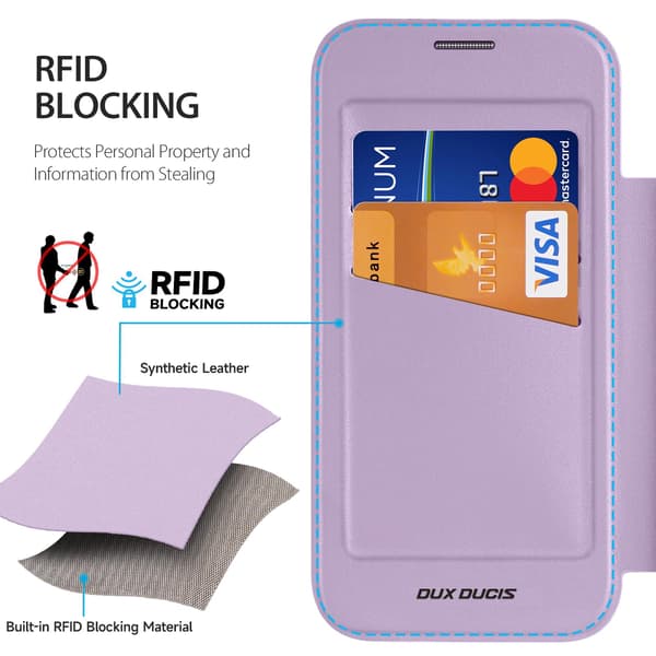 DUX DUCIS Skin X Pro Flip Cover til iPhone 18 Pro Max - Lilla