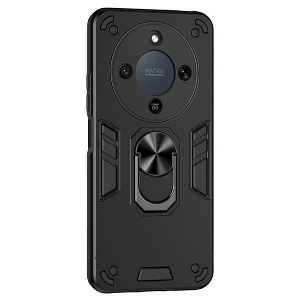 SKALO Armor Metallring Cover til Honor Magic8 Lite - Sort