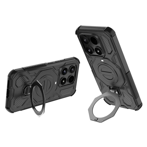 SKALO Armor Roterbar Ring Cover til Xiaomi 17 - Sort