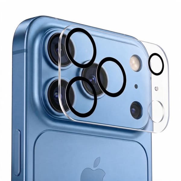 Tech-Protect Cam Fit+ Kameraskydd i Härdat glas för iPhone 18 Pro Max - Transparent