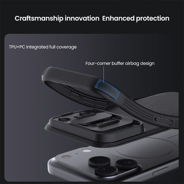 NILLKIN Camshield Pro Skal för iPhone 18 Pro Max - Svart