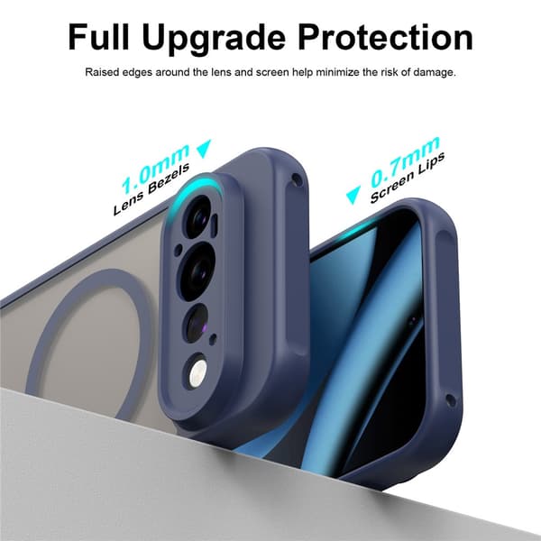 SKALO Mat Hybrid Cover til Google Pixel 11 Pro - Blå