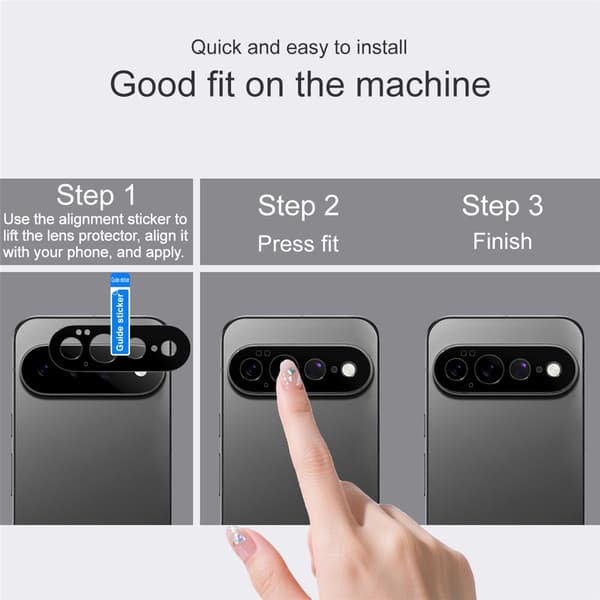 IMAK Kamerabeskyttelse i metal til Google Pixel 11 Pro XL - Sort