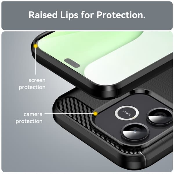 SKALO Armor Carbon Cover til Honor 600 Lite