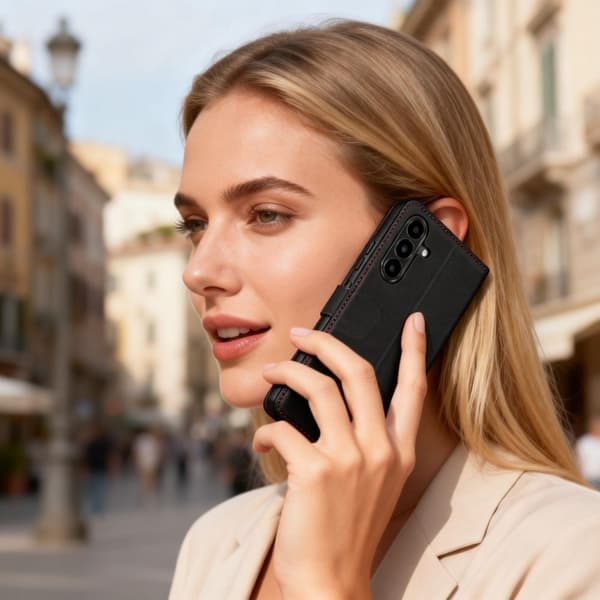 Tech-Protect Wallet Pungcover til Samsung Galaxy A57 5G - Sort