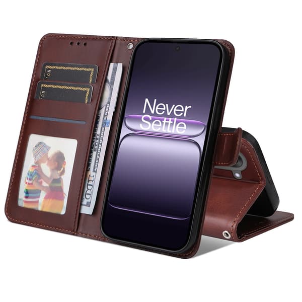 SKALO OnePlus Nord CE5 PU-läder Plånboksfodral