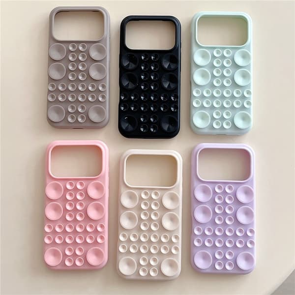 SKALO Silikone Sugekop Cover til iPhone 18 Pro Max - Sort