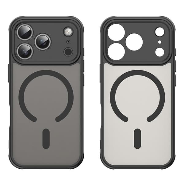 SKALO Mat Hybrid Cover til iPhone 18 Pro - Sort