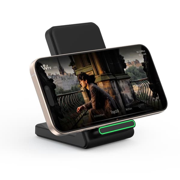 Tech-Protect QI15W-A40 trådløs oplader 15W med USB-C-kabel - Sort