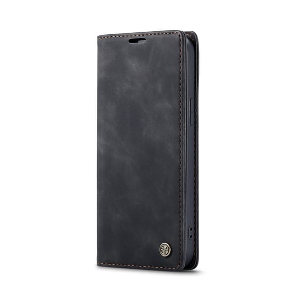 CaseMe 013 Series PU-Læder Flip Cover til iPhone 17e - Sort